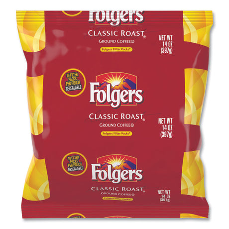 Coffee Filter Packs, Classic Roast, 1.4 oz Pack, 40/Carton