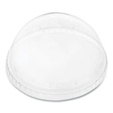 PET Lids, Fits 12 oz to 24 oz Cold Cups, No Hole Dome Lid,,Clear, 1,000/Carton