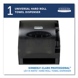 Lev-R-Matic Roll Towel Dispenser, 13.3 x 9.8 x 13.5, Smoke