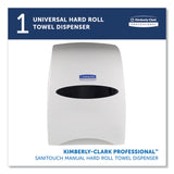 Sanitouch Hard Roll Towel Dispenser, 12.63 x 10.2 x 16.13, White