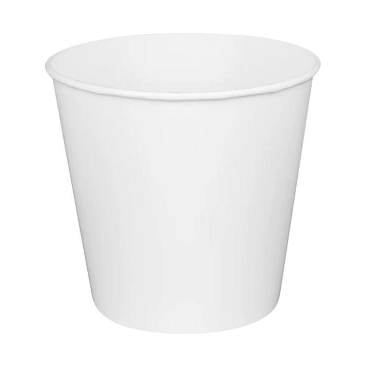 Food Bucket, 170 oz, 8.9  Dia x 8.36 h, White, Paper, 150/Carton