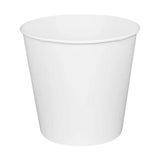 Food Bucket, 170 oz, 8.9  Dia x 8.36 h, White, Paper, 150/Carton