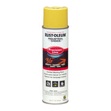 Industrial Choice Precision Line Marking Paint, Flat High-Visibility Yellow, 17 oz Aerosol Can, 12/Carton