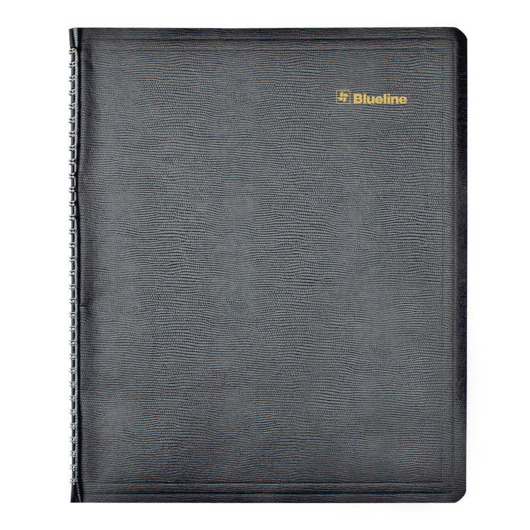 Plan and Link Weekly Appointment Planner, 11  x 9.06 , Black Cover, 12-Month (Jan to Dec): 2025