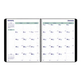 Plan and Link Monthly Planner, 11  x 9.06 , Black Cover, 16-Months: Sept 2024 to Dec 2025