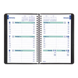 Plan and Link Weekly Planner, 8  x 5 , Black Cover, 12-Month (Jan to Dec): 2025