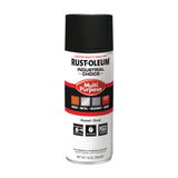 Industrial Choice 1600 System Multi-Purpose Enamel Spray Paint, Ultra-Flat Black, 12 oz Aerosol Can, 6/Carton