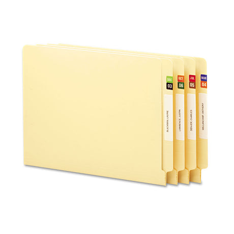 Monthly End Tab File Folder Labels, JAN-DEC, 0.5 x 1, Assorted, 25/Sheet, 120 Sheets/Box
