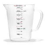 Commercial Measuring Cup, 0.5 gal, Clear