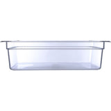 StorPlus Polycarbonate Food Pan, 19.4 qt, 12.5 x 20.75 x 6, Clear, Plastic