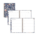 One Tree Planted Effie Weekly/Monthly Planner, Floral Artwork, 11  x 8.5 , Blue/Peach/Green Cover, 12-Month (Jan-Dec): 2025