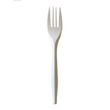 Mediumweight Polypropylene Cutlery, Fork, White, 1,000/Carton