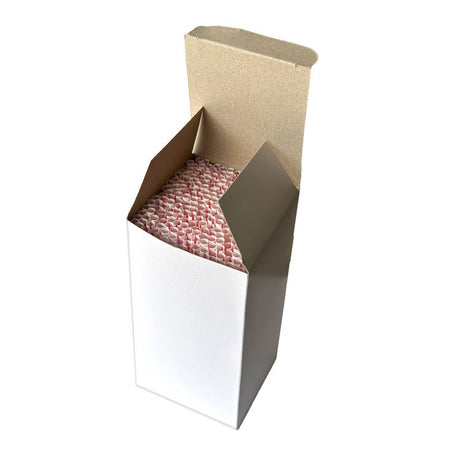 Jumbo Straws, 7.75 , Polypropylene, Red/White Striped, 12,500/Carton
