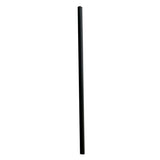 Giant Straws, 7.75 , Polypropylene, Black, 1,500/Carton