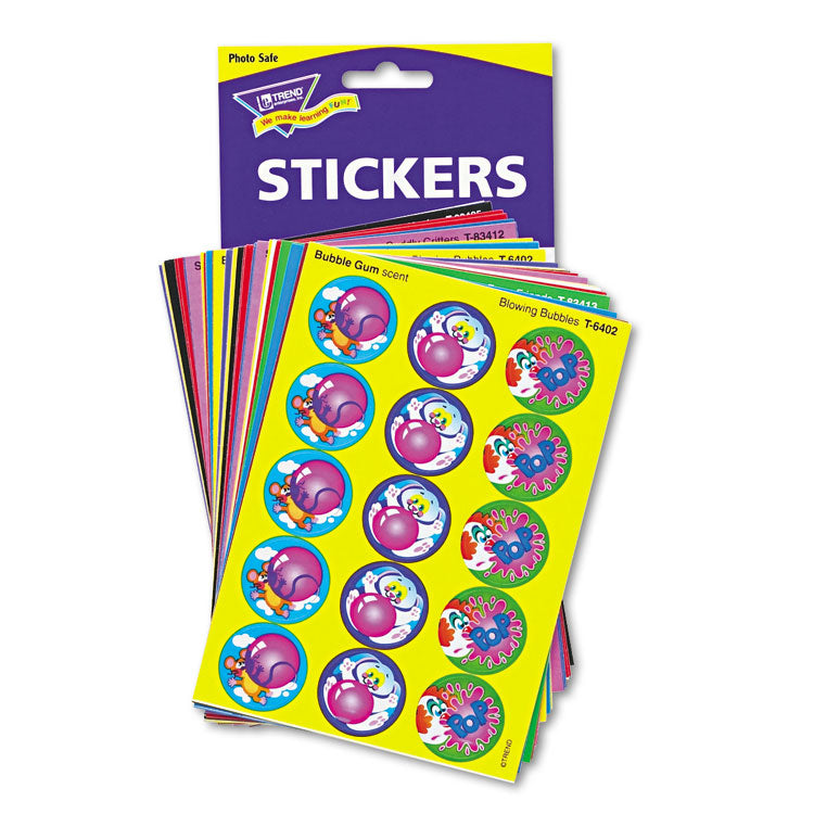 Stinky Stickers Variety Pack, General Variety, Assorted Colors, 480/Pack Stinky Stickers Variety Pack, General Variety, Assorted Colors, 480/Pack