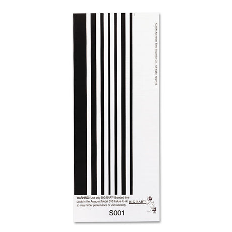 Time Clock Cards for Acroprint ATT310, One Side, 4 x 10, 200/Pack