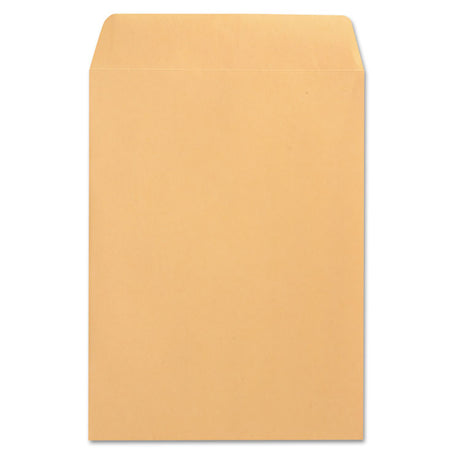 Catalog Envelope, 28 lb Bond Weight Kraft, #10 1/2, Square Flap, Gummed Closure, 9 x 12, Brown Kraft, 250/Box