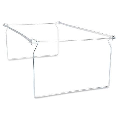 Screw-Together Hanging Folder Frame, Legal Size, 23" to 26.77" Long, Silver, 6/Box