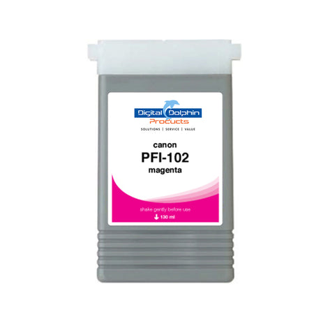 Digital Dolphin Products Compatible Replacement Ink Cartridge for Canon PFI-102, 130 mL