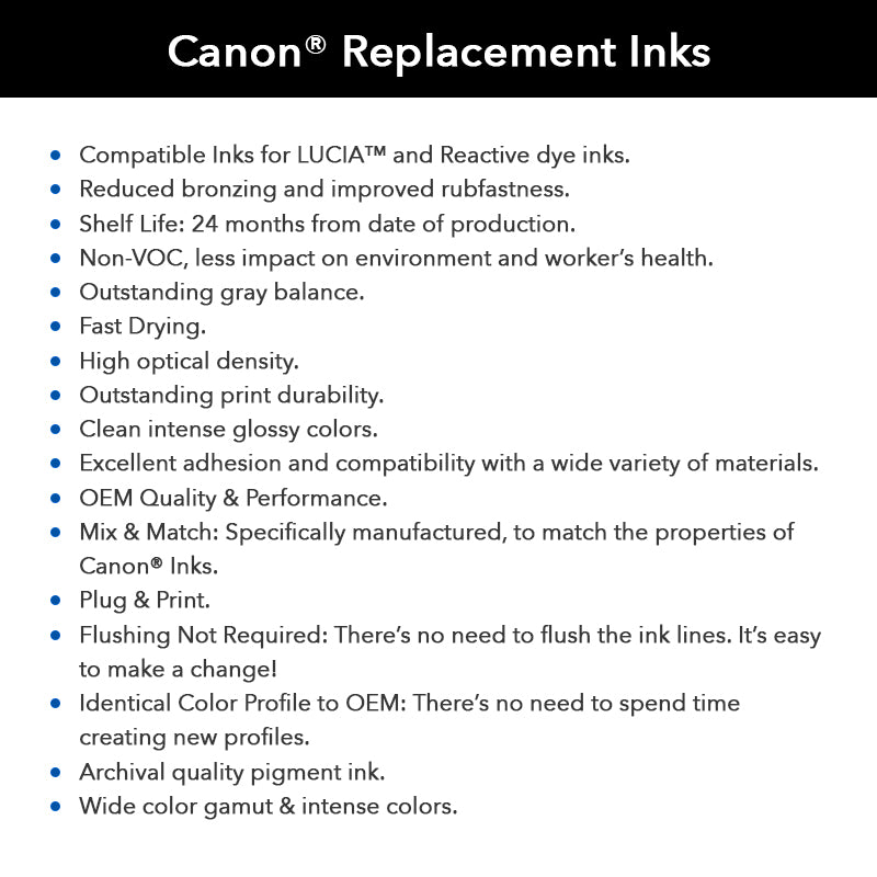 Digital Dolphin Products Compatible Replacement Ink Cartridge for Canon PFI-120, 130 mL