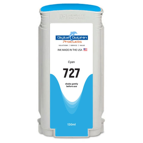 Digital Dolphin Products Compatible Replacement Ink Cartridge for HP 727, 130 mL