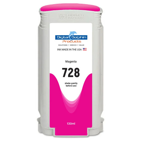Digital Dolphin Products Compatible Replacement Ink Cartridge for HP 728, 130 mL
