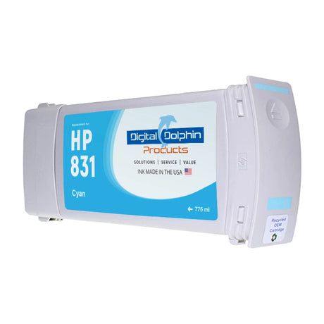 Digital Dolphin Products Compatible Replacement Ink Cartridges for HP 831, 775 mL