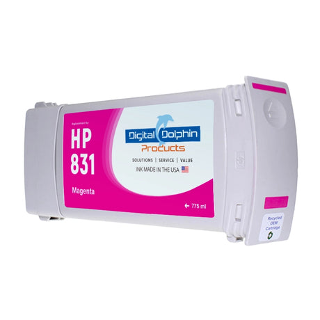 Digital Dolphin Products Compatible Replacement Ink Cartridges for HP 831, 775 mL