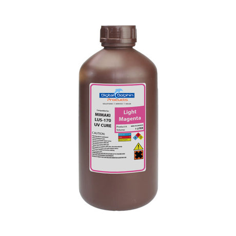 Digital Dolphin Products Compatible Replacement Ink Cartridges for Mimaki LUS-170, 1,000 mL