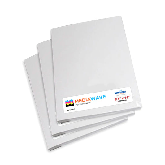 MediaWave Dye Sublimation Paper 8.5"x11, 8.5"x14", 11"X17", 13"x19" Sheet Options