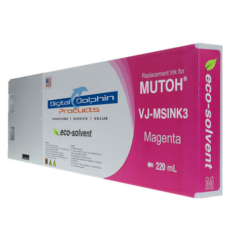 Digital Dolphin Products Compatible Replacement Ink Cartridge for Mutoh VJ-MSINK3  220 mL - 440 mL