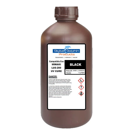 Digital Dolphin Products Compatible Replacement Ink Cartridges for Mimaki LUS-200, 1,000 mL