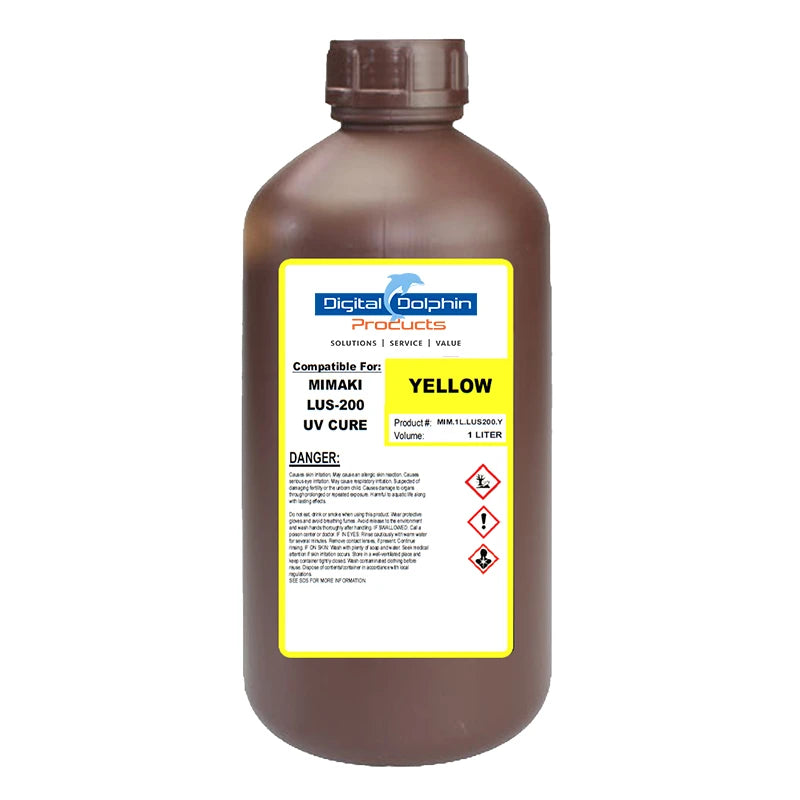 Digital Dolphin Products Compatible Replacement Ink Cartridges for Mimaki LUS-200, 1,000 mL