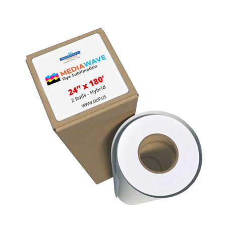 MediaWave Dye Sublimation Paper Rolls - 24"x180' Roll Options